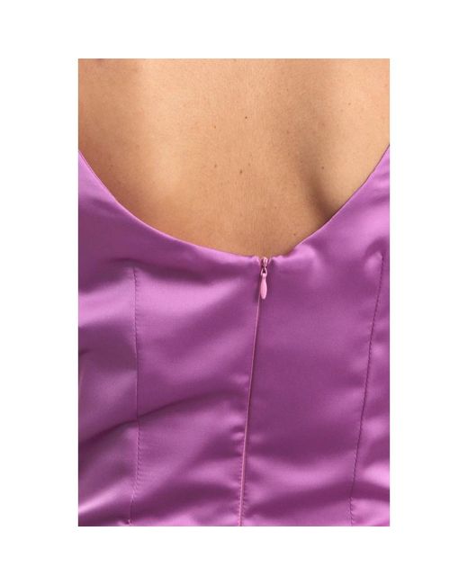 SIMONA CORSELLINI Purple Elegantes langes kleid
