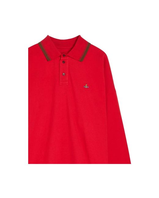 Vivienne Westwood Red Polo Shirts for men