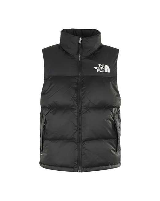 The North Face Fitness ,Zwart ,Nylon Retro Nuptse Vest in het Black voor heren