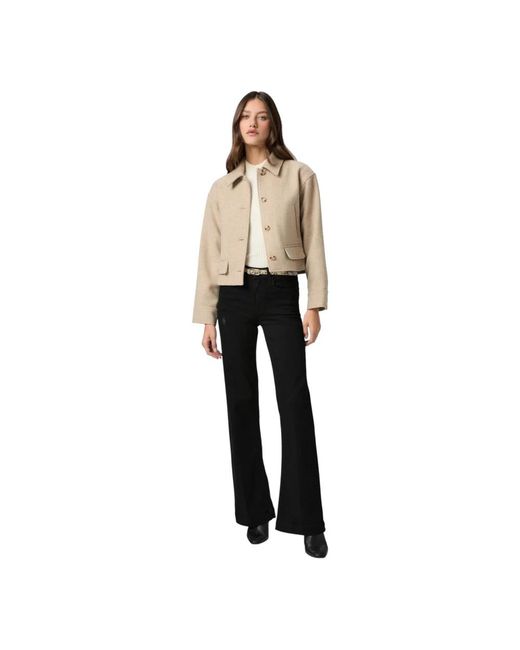 Boot-Cut Jeans PAIGE de color Black