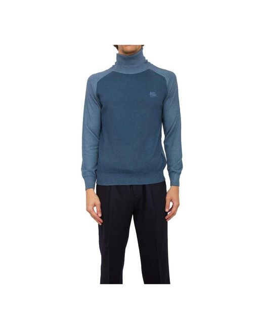 Etro Blue Turtlenecks for men