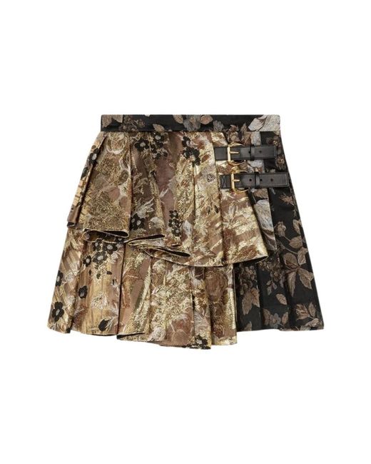 Roberto Cavalli Natural Short Skirts