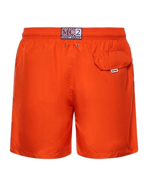 Mc2 Saint Barth Orange Beachwear for men