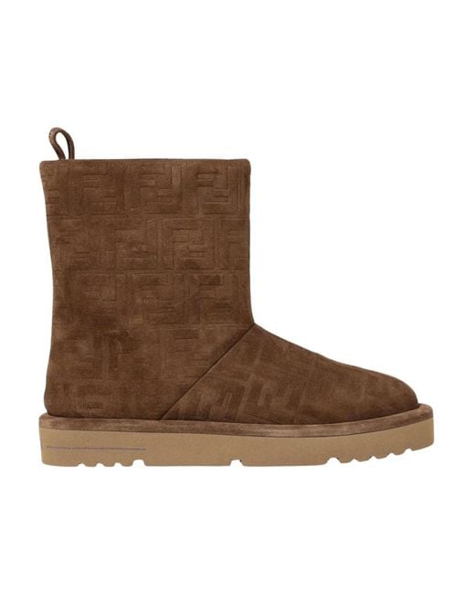 Fendi Brown Winter Boots