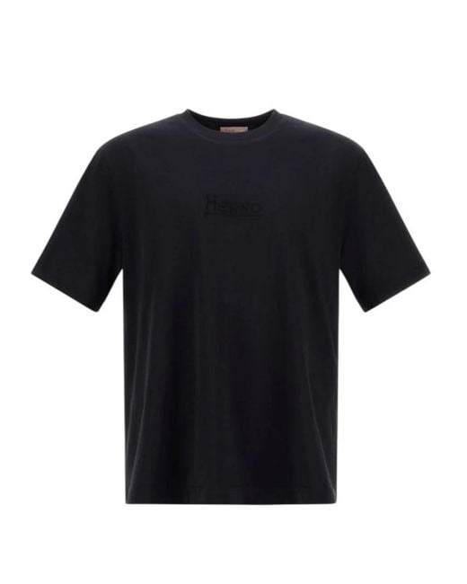Herno Black T-Shirts for men