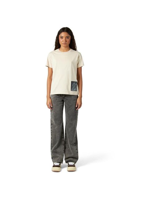 Philippe Model Tops ,Katoen T-Shirt in het White