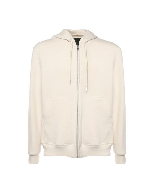 Giuliano Galiano White Zip-Throughs for men