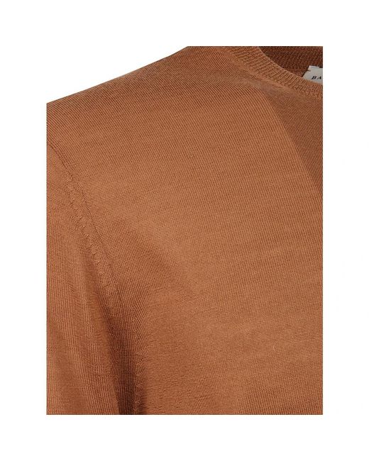 Ballantyne R Neck Pullover in het Brown voor heren