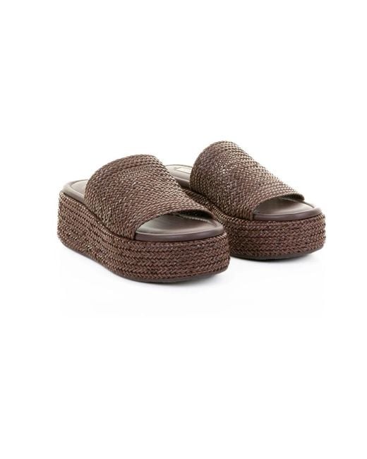 Casadei Brown Sliders