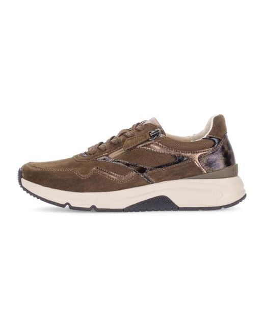 Gabor Brown Rollingsoft Sneaker