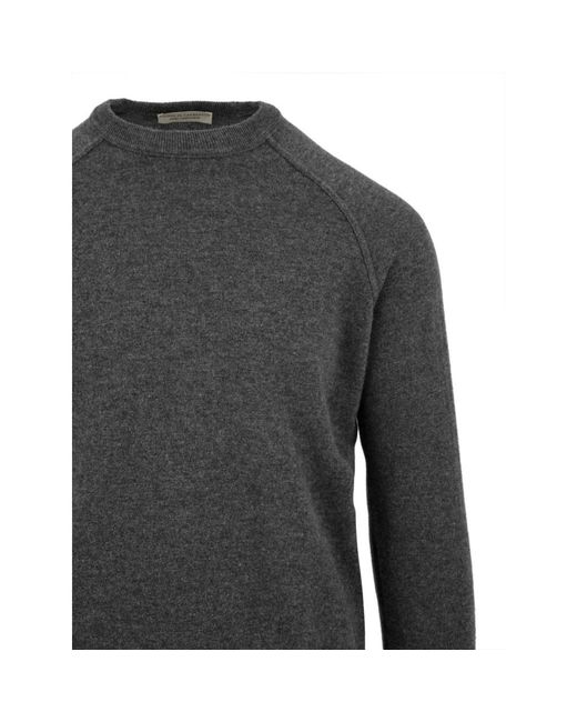 FILIPPO DE LAURENTIIS Gray Round-Neck Knitwear for men