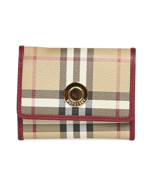 Burberry Natural Foldover Wallet