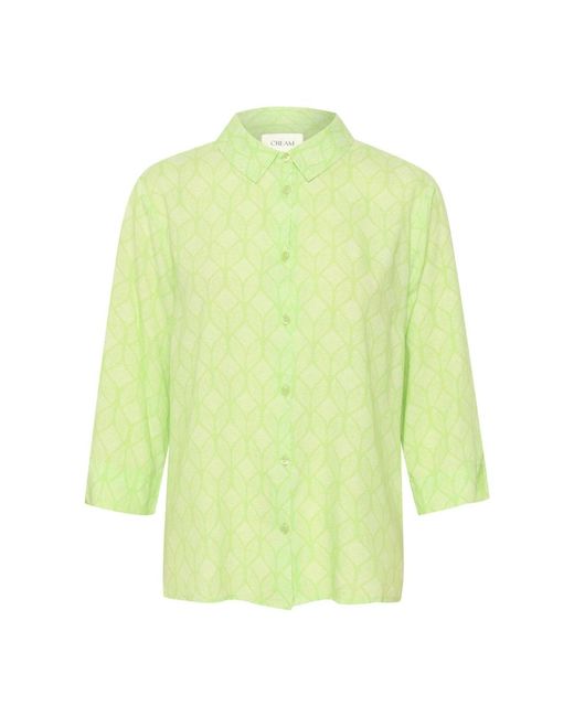 Cream Green Shirts