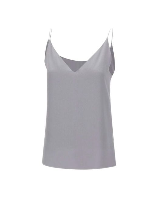 Eleventy Gray Sleeveless Tops