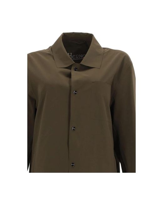 Herno Green Casual Shirts for men