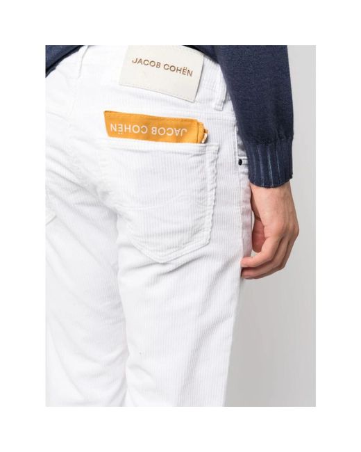 Jacob Cohen Upgrade deine Denim-Kollektion mit `Nick` Slim Fit Jeans in White für Herren