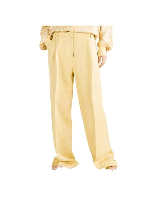 Cruna Yellow Wide Trousers