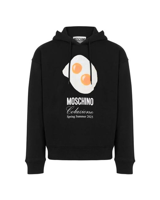 Moschino Black Hoodies for men