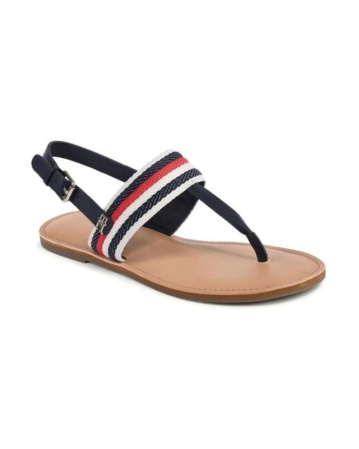 Tommy Hilfiger Brown Flat Sandals