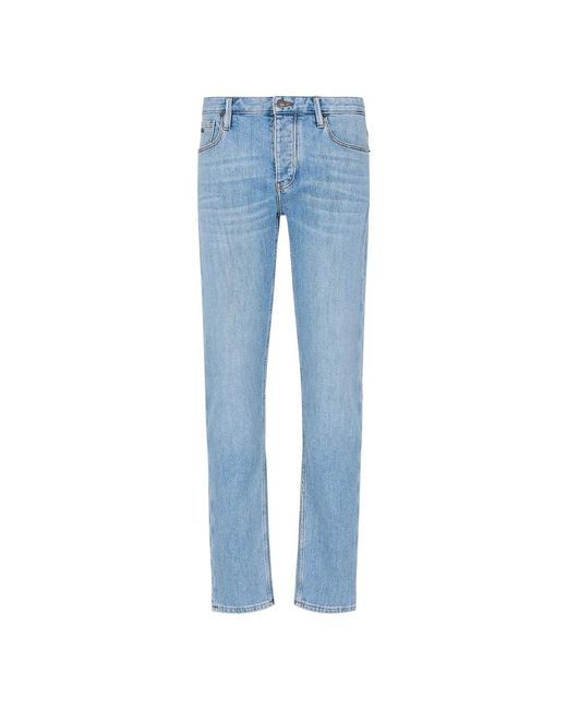 Slim-fit jeans di Emporio Armani in Blue da Uomo
