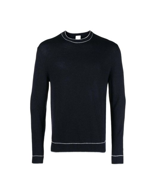 Eleventy Blue Round-Neck Knitwear for men