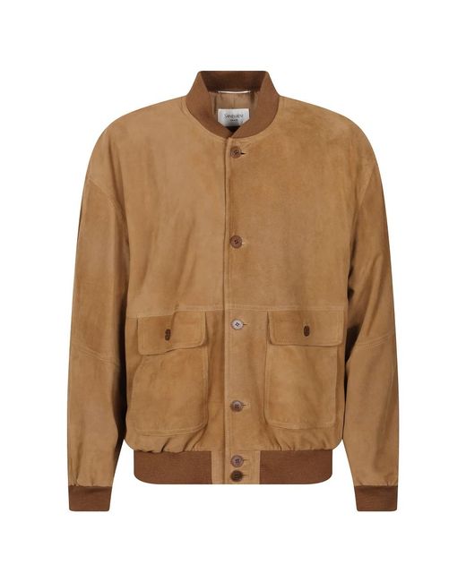 Saint Laurent Brown Bomber Jackets for men