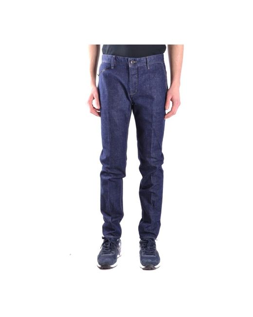 Paolo Pecora Blue Straight Fit Jeans for men