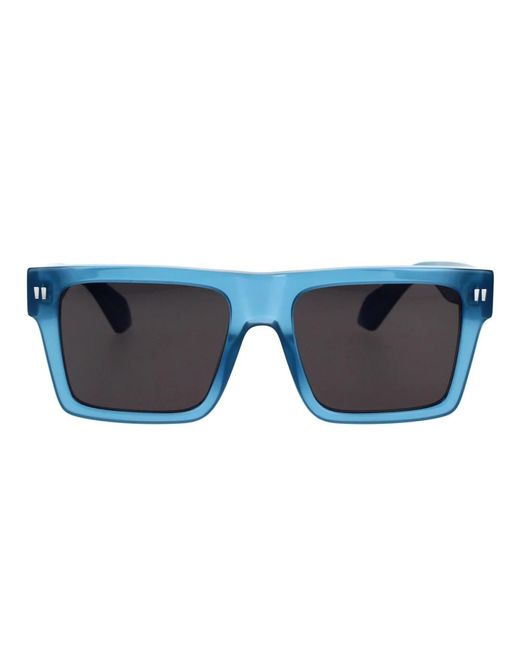 Lawton gafas de sol geométricas oversize Off-White c/o Virgil Abloh de color Blue