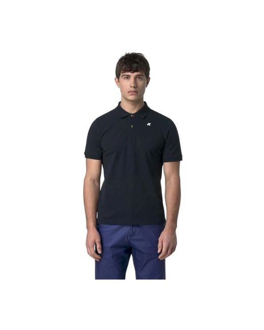 K-Way Blue Polo Shirts for men