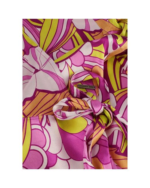 Colourful Rebel Red Bohemian Blumen Wrap Maxi Kleid