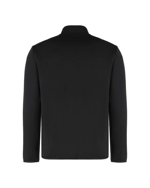 EA7 Hoodies & Sweatvesten ,Zwart ,Polyester Label Sweatshirt Van Viscosemix in het Black voor heren
