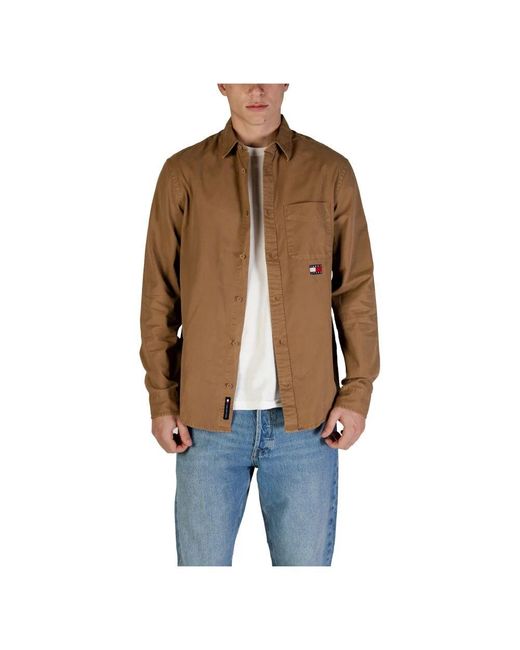 Casual Shirts Tommy Hilfiger pour homme en coloris Brown