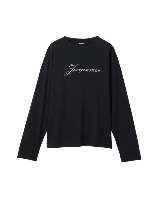 Jacquemus Black Long Sleeve T-Shirts for men