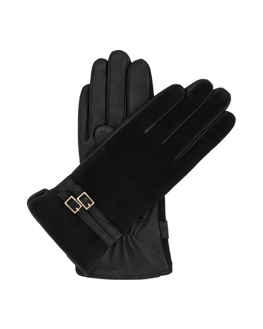 Kazar Accessoires ,Zwart ,Leer Meri Handschoenen in het Black