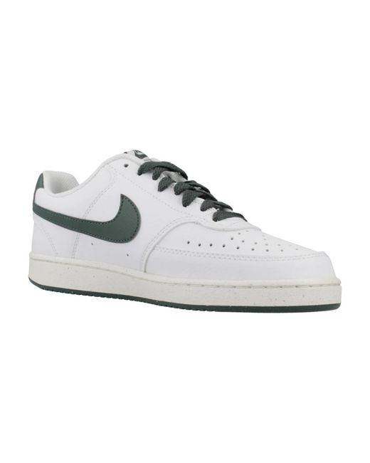 Nike White Next nature court vision low sneakers
