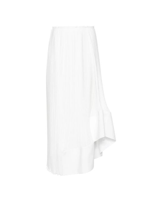 Lanvin White Midi Skirts