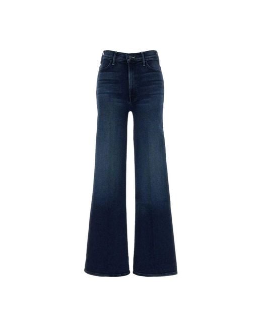 Mother Blue Wide Jeans
