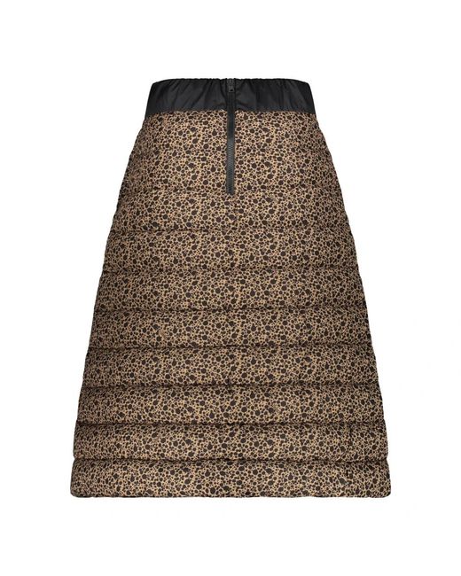 Herno Rokken ,Bruin ,Nylon Gevoerde Rok Van Ultralicht Nylon in het Brown