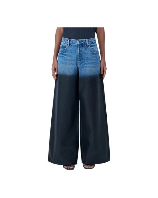 Alexander Wang Blue Wide Jeans