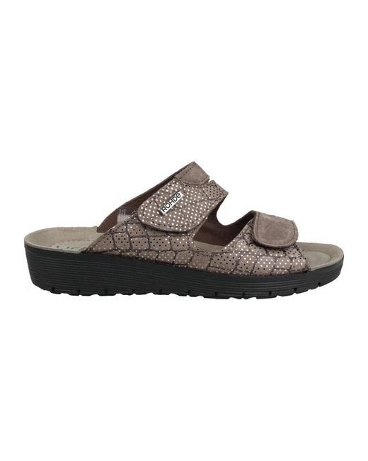 Rohde Brown Flat sandals