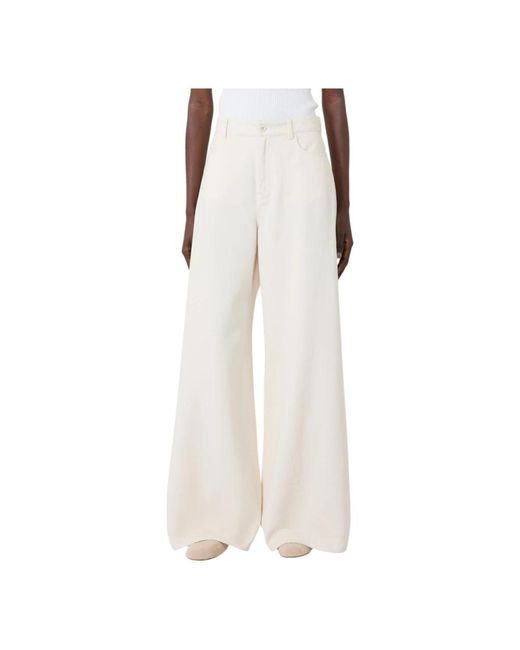 Weekend by Maxmara White Wide Trousers