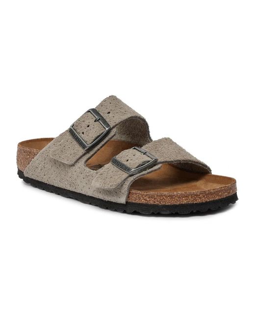 Birkenstock Brown Sliders for men