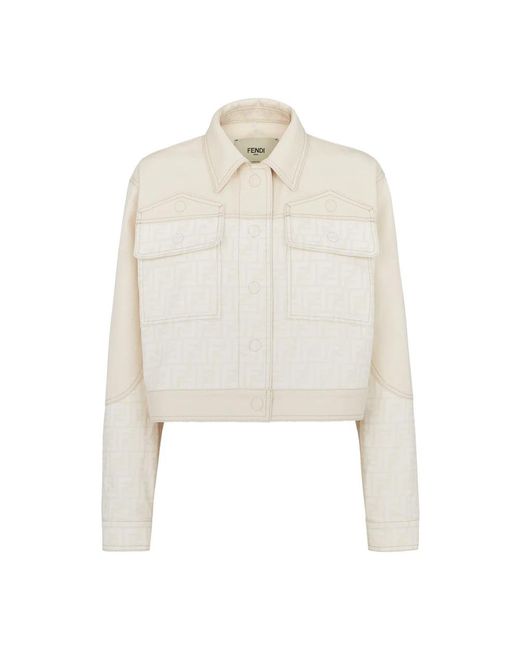 Fendi White Denim Jackets