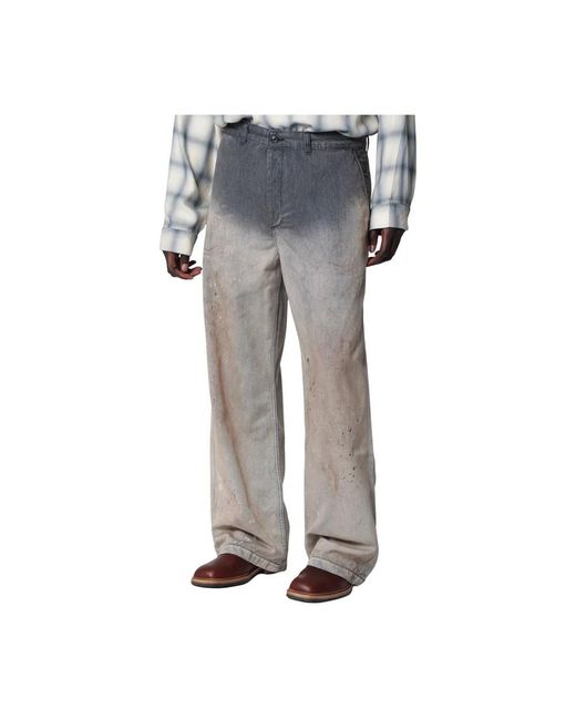 Our Legacy Gray Wide Trousers for men