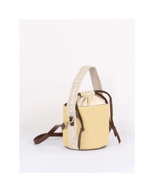 Gaelle Paris Natural Bucket Bags