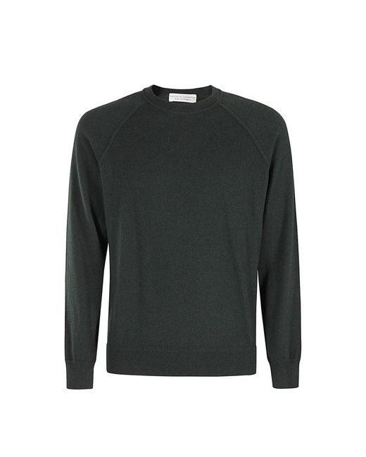 FILIPPO DE LAURENTIIS Green Round-Neck Knitwear for men