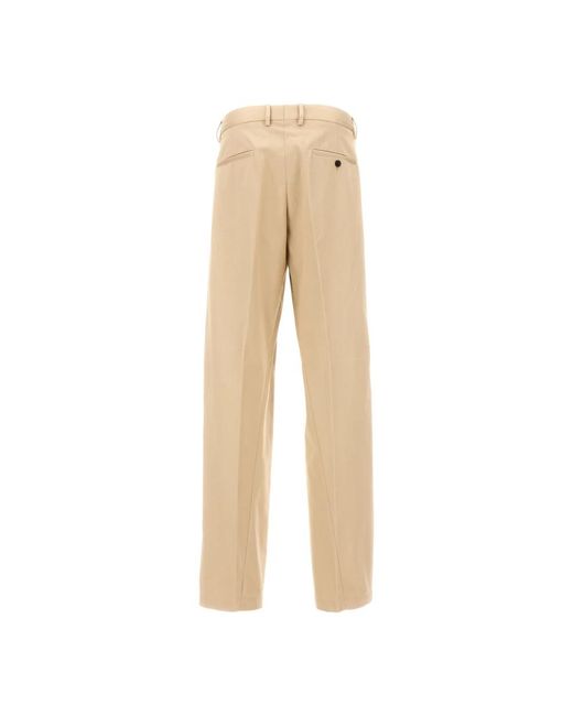 Lanvin Natural Straight Trousers for men