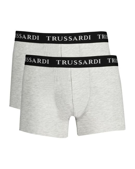 Trussardi Ondergoed ,Grijs ,Katoen Boxer Parigamba in het Gray voor heren