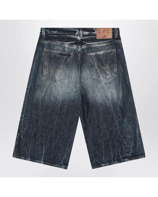 Denim Shorts Martine Rose de hombre de color Blue