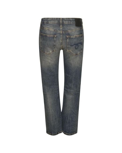 R13 Gray Slim-Fit Jeans